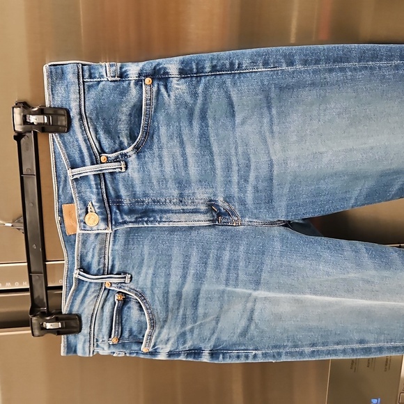 💕MOTHER💕 The Insider Crop Step Fray Jeans ~ Out Of The Blue 29 NWOT - Picture 14 of 16